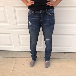 Distressed Slim Boot Miss Me Jeans